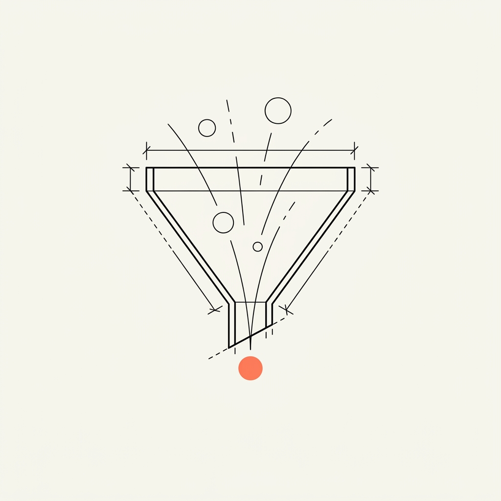 Funnel icon representing conversion architecture